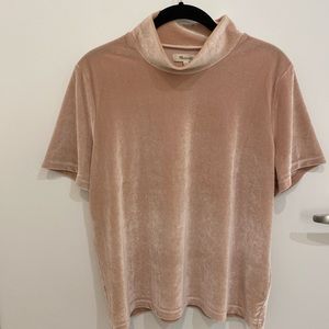 Madewell Velvet Mockneck Tee